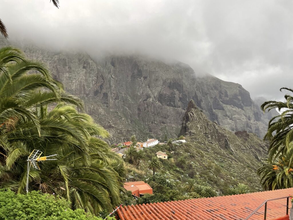 Rainy landscape of Masca, Tenerife, Spain