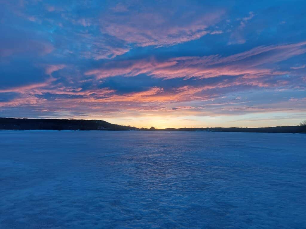 Norrbotten, kalix river fozen, nordic retreat 