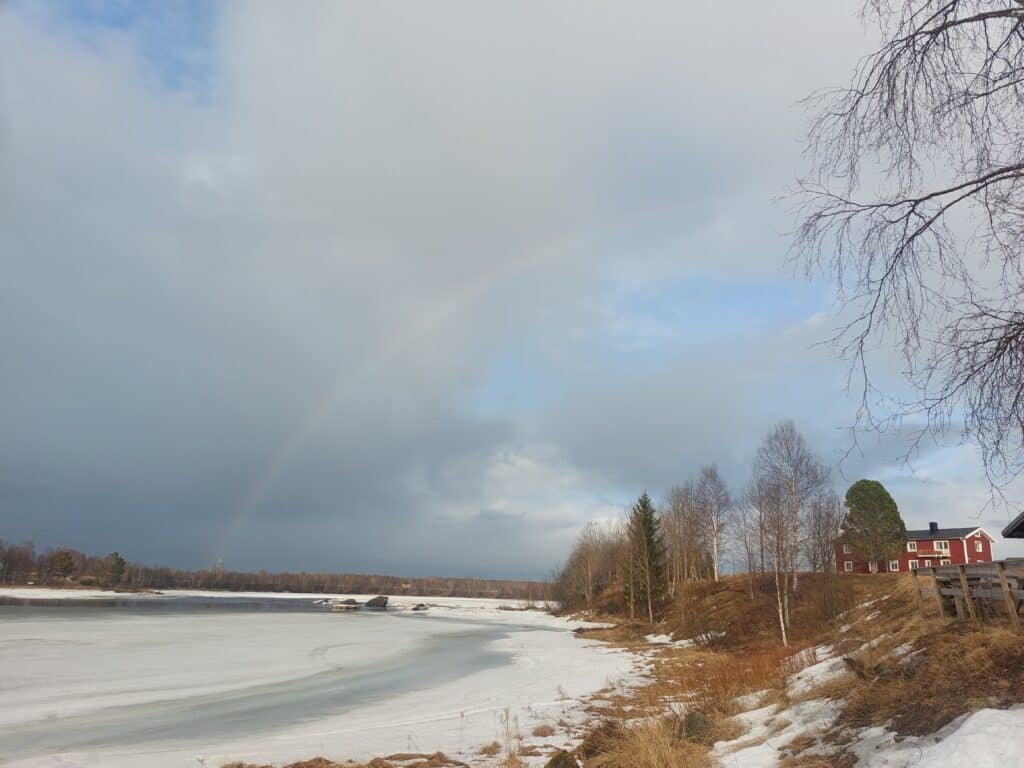 frozen river, Sweden in winter, sweden solo travel