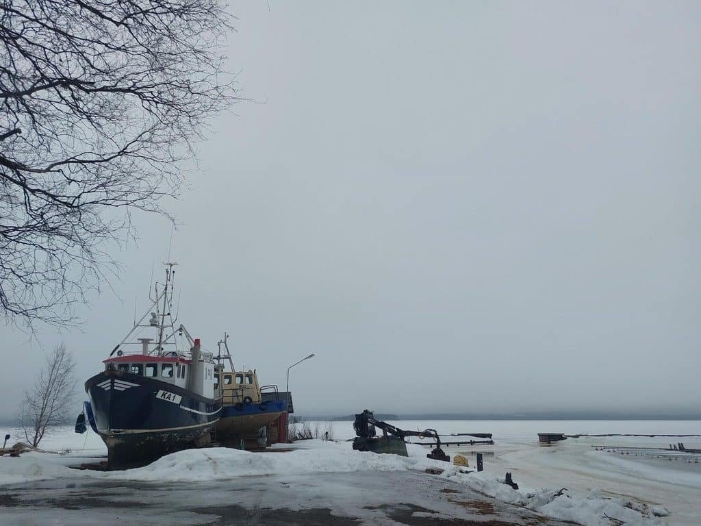 Frozen boat on Golf of Bothnia Sweden in winter
frozen sea
